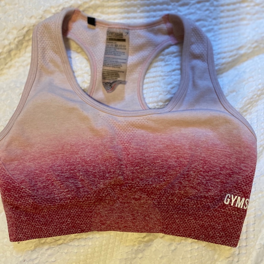 COPY - Pink ombré seamless GYMSHARK sports bra